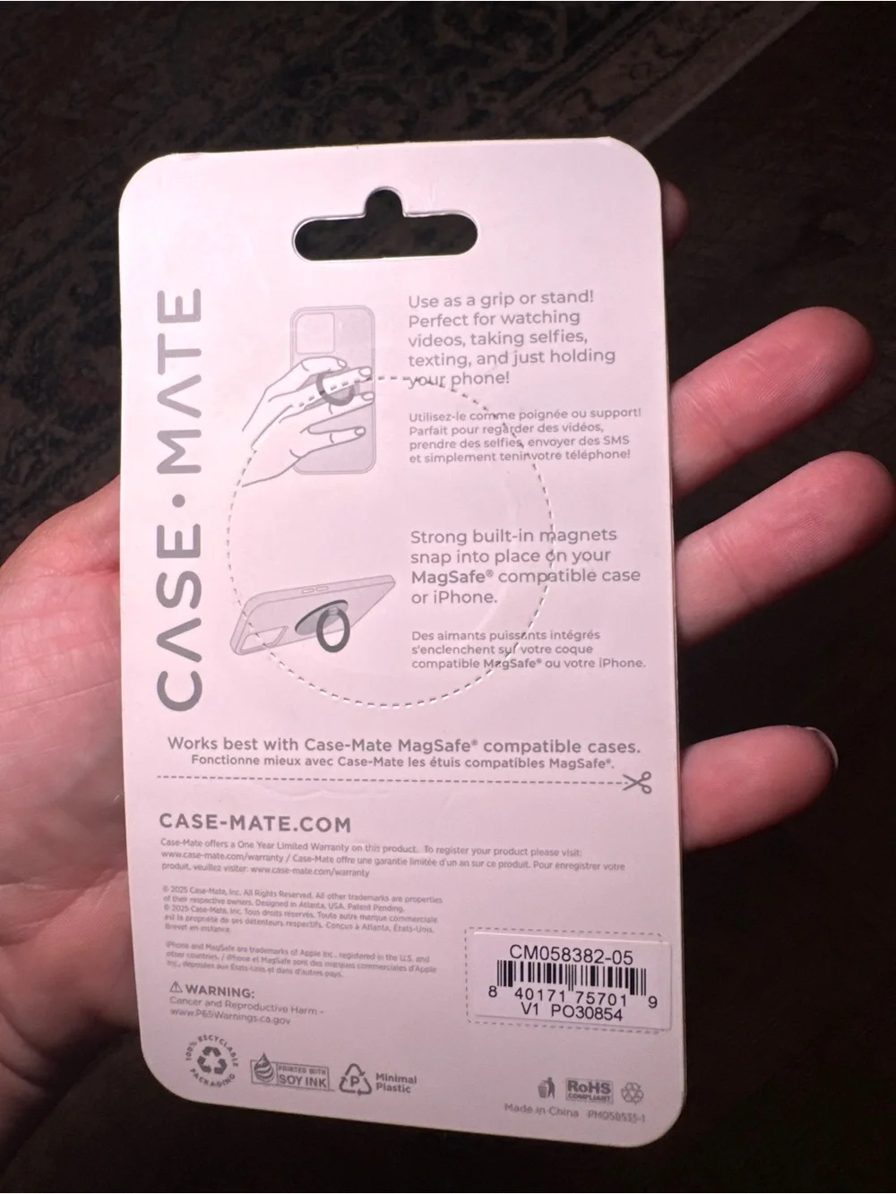case-mate magnetic ring